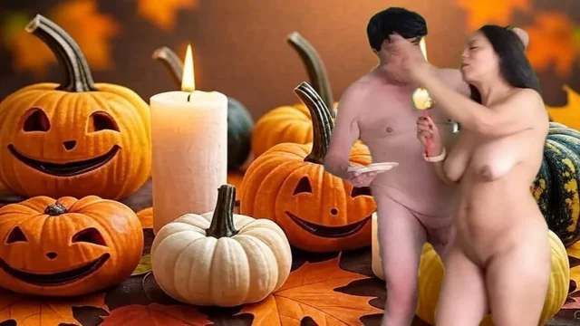 Hot Sex Halloween Picnic with Garabas and Olga