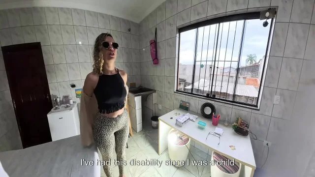 The little blind went to the gynecologist and had orgasms in her anus