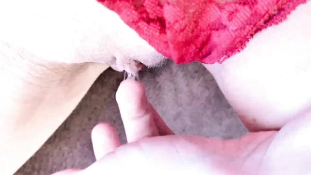 playing with my pink wet pussy