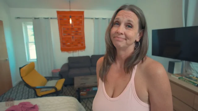 The Sure Thing - Sexy MILF Autumn J Cooper at Sex Over 50 confronts her step-son