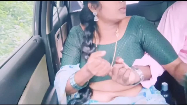 Cheating desi housewife Car sex with husbend's brother Telugu dirty talks
