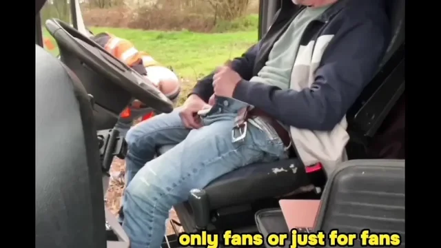 Two guys gay with big dicks are fucking outside in the parking lot