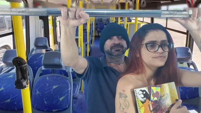 Got Fucked on Public Transport and He Cummed on Me and Left My Ass Creamy