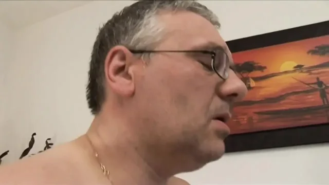 Old Stepdad spies a relaxing teen jerking off his hard cock