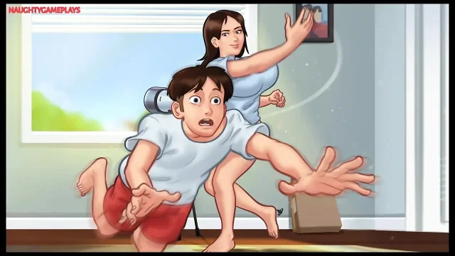 Summertime Saga Part 26 By DarkCookie - Busty Stepsis Gets Her Pussy Lick By Lucky Stepbro