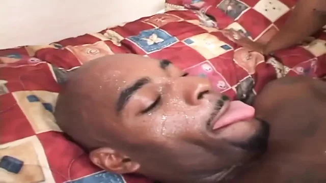 Huge black dick in the black milfcum in mouth