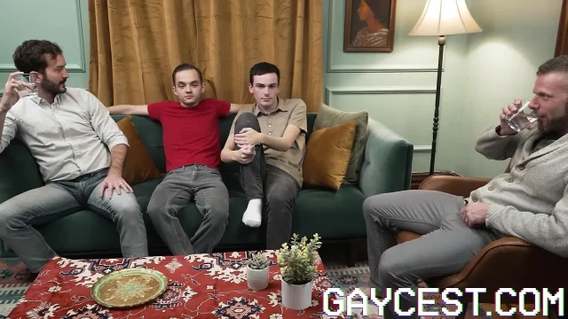 Two hot horny hairy daddies bareback two sexy smooth twinks