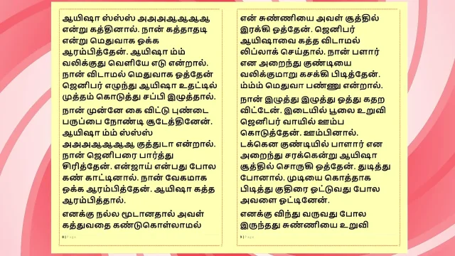 Tamil Sex Story - Auditor Aiysha's Sex Experiences part 6