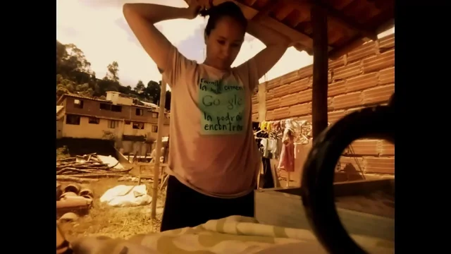 Brittany Touches Her Pussy in the Laundry Room