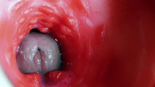 Super quality squelchy wet hole ASMR camera inside