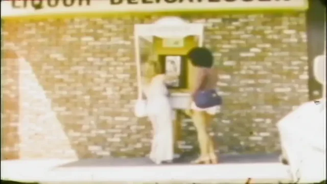 Vintage skinny big busher chick fucks with her friend