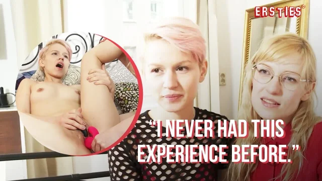 Ersties Hot Polish Blonde Natalia Spoils Cute Babe Vicky With Her Tongue Toys