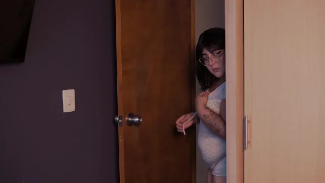 Looking for My Stepsister I Get with Her Girlfriend We Fuck and She Sees Us