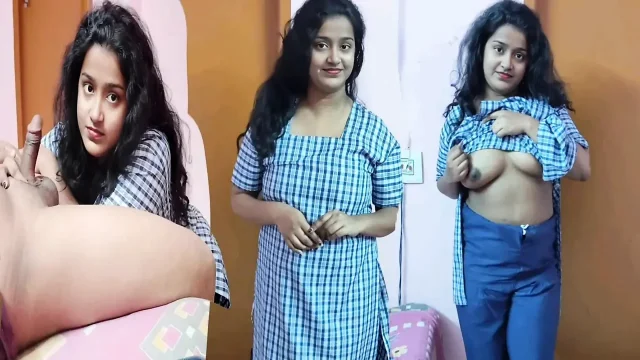 Desi Stepsister was curious to know what grown ups do in a closed room and enjoy so much