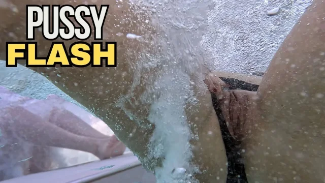 Flashing my pussy in front of a student in public swimming pool and helps me