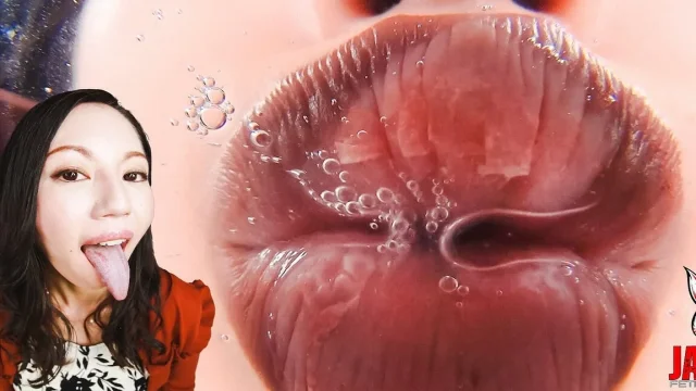 Sensual Tongue Play Rei Tokunaga's Mesmerizing Performance
