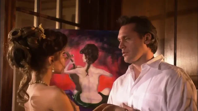 Elegant bitch takes a massive cock