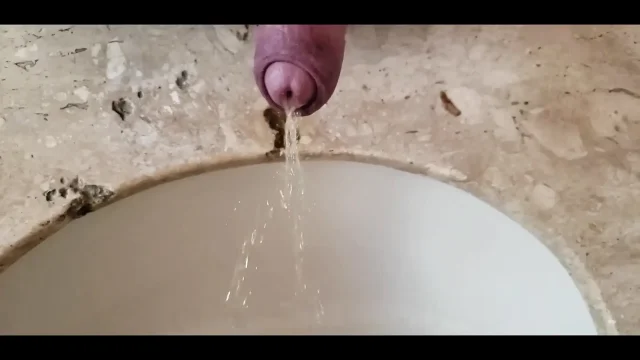 Humiliation Pissing in the Sink