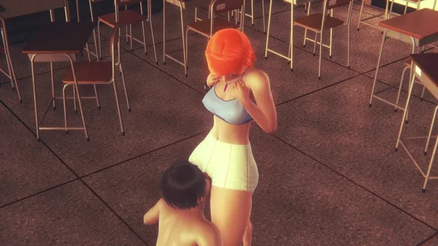 Redhead Teen Pussy Licking & Fingering - Intense Orgasm in 3D Hentai Animation