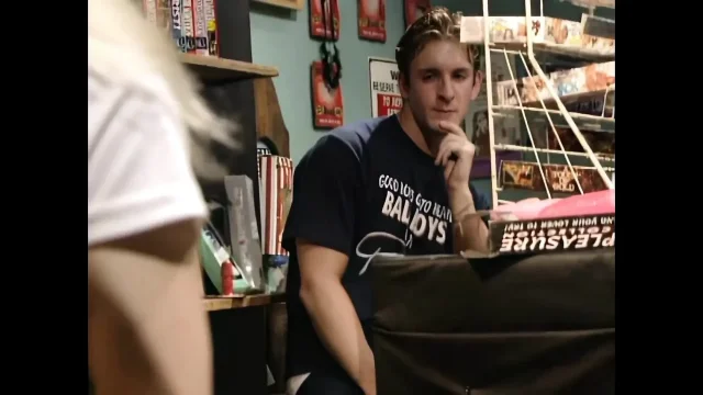 An Intense Video Store Fuck for the Eager Young Britni