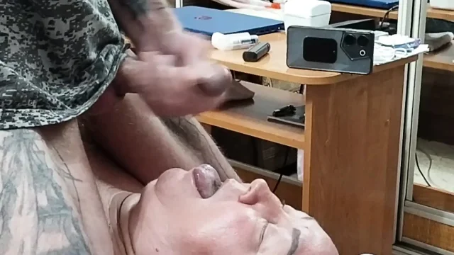 I'm jerking off my dick to feed my mother-in-law with cum