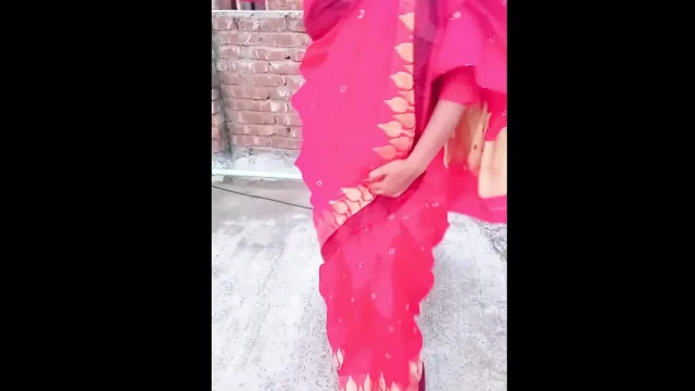 I fucked my indian village wearing a red sareePart - 01