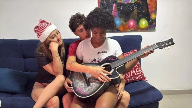 I fulfill my greatest fantasy my sexy stepmom and ebony stepsister hard INTERRACIAL SEX-