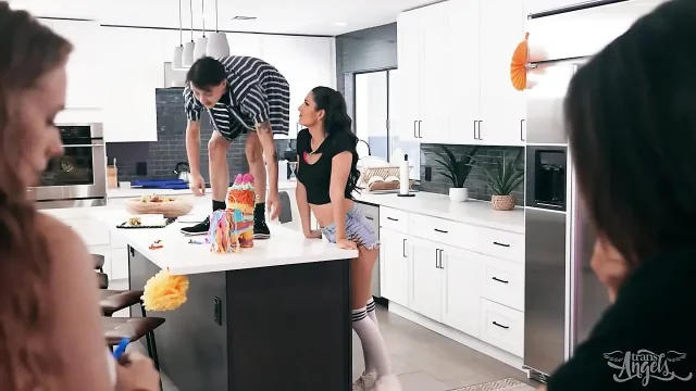 TRANS ANGELS - Joey Michaels Worships Zariah Auras Perky Tits While Getting