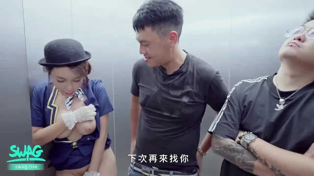 Take It All Fuck and Cum on the Elevator Girls