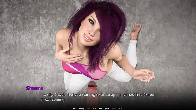 Wvm - My Trans Girlfriend Gives Me a Sloppy Blowjob in the Basement
