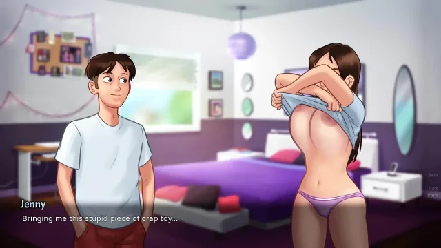 Jenny making cam videos Summertime Saga