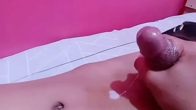Masturbating while alone