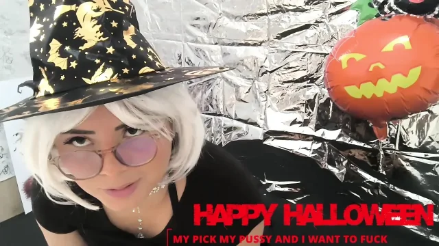 My Halloween is about to get even better horny and waiting for my boyfriend to get up to some mischief