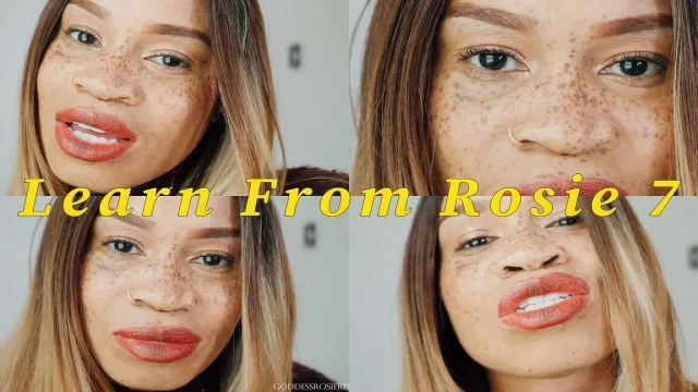 Learn From Rosie 7- Ebony Femdom Goddess Rosie Reed Mental Domination Slave