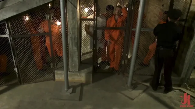 Jeremy Stevens Lockup Cell Extraction & Prison Gang Fuck