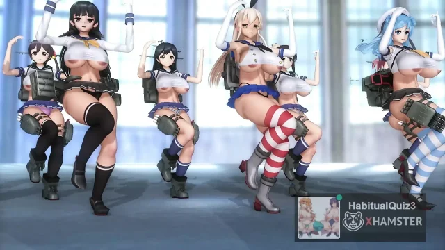 mmd r18 KanColle - Paranoid Cell Phone Girl kantai collection sex dance public