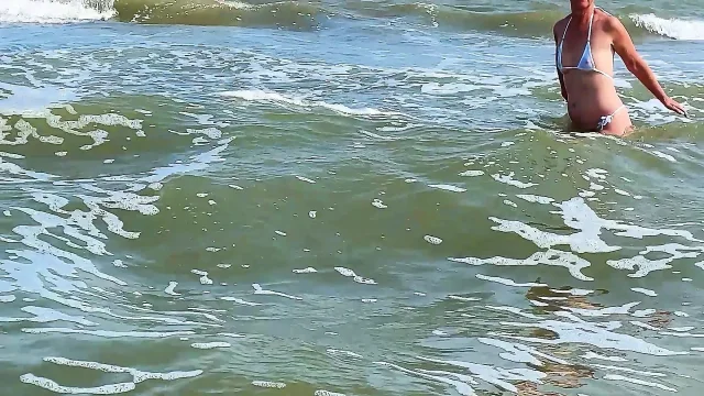 Hotwife on the beach