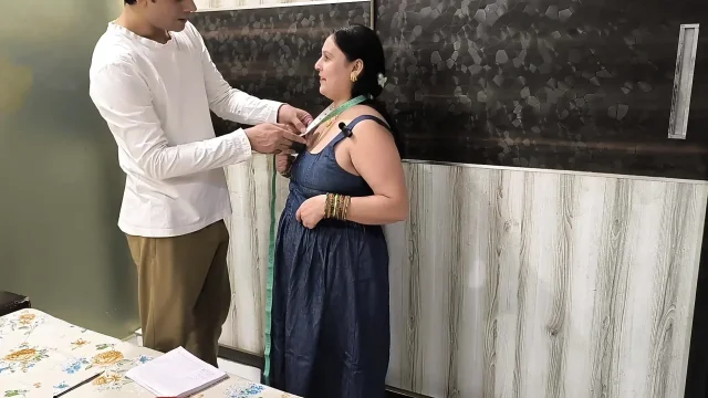Tailor fuck indian women for stitching a dress