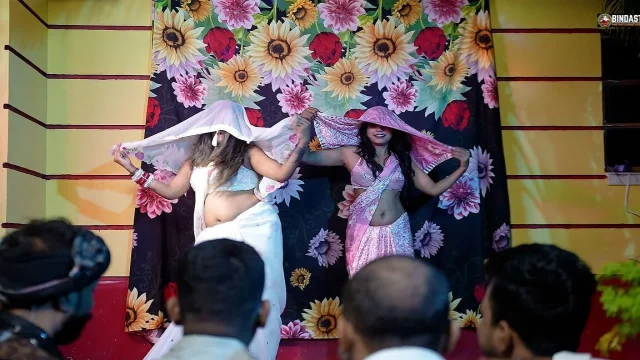 Desi Bihari Chapri Live Nude Dance Show with Hot Girl Sudipa & Alisha and All