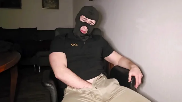 Office Return Jerk Off Hot Daddy Unzips Fat Cock & Orders Thick Cock Explosion -