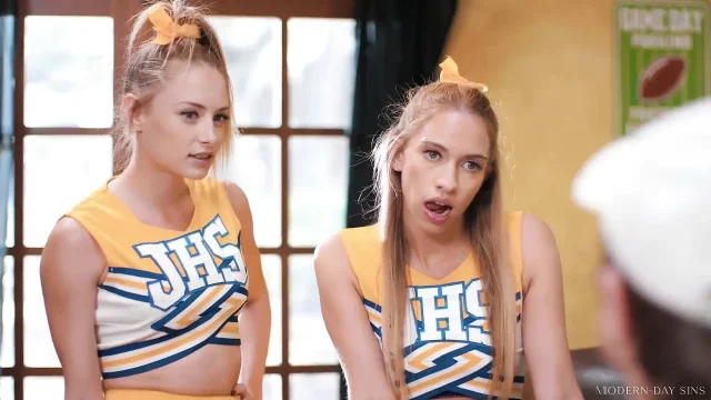 Modern-day Sins - Slutty Cheerleaders Khloe Kapri & Kyler Quinn Butt Fucked by