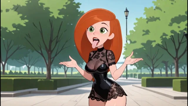 Redhead Cartoon Girl Sexy Black Lingerie Try On Haul Ai