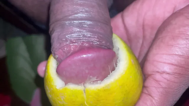 Indian Desi Boy Cock Fuck With Orange