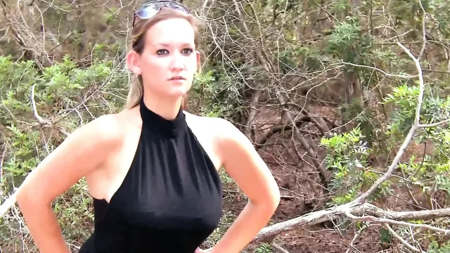 Big ass bit tits girl fucked in the forest