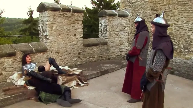 Nasty Foursome Gangbang in the Castle She Is Not a Princess She Is a Whore
